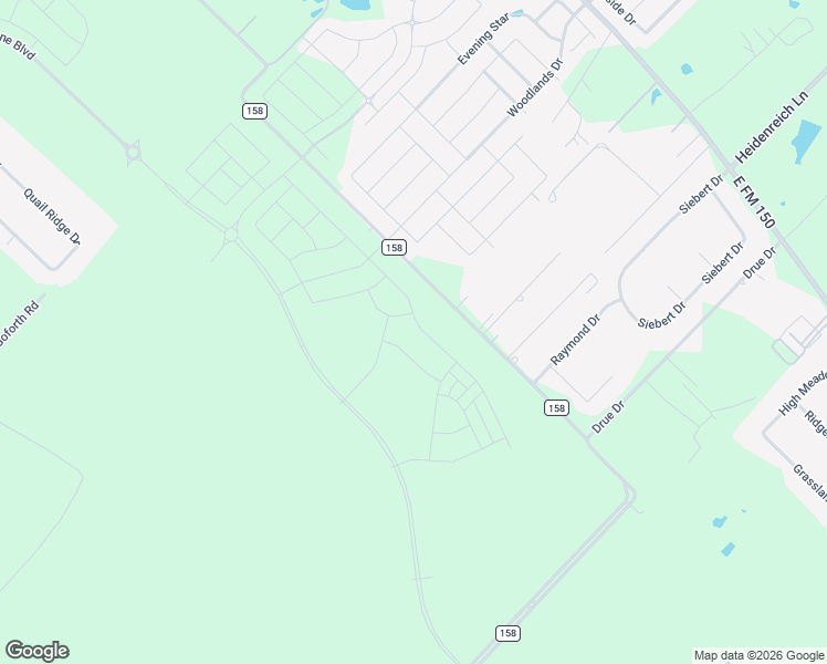 map of restaurants, bars, coffee shops, grocery stores, and more near 20476 County Road 158 in Kyle
