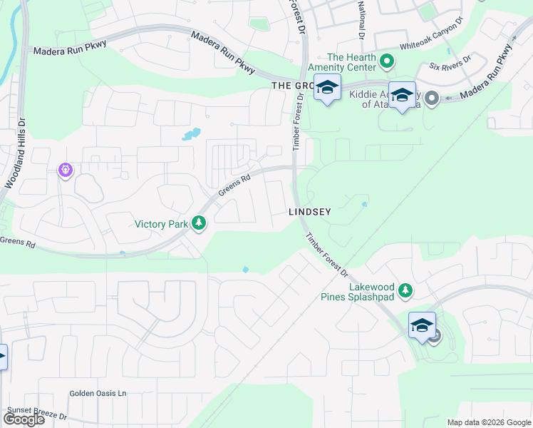map of restaurants, bars, coffee shops, grocery stores, and more near 15615 Scolty Reach Lane in Humble