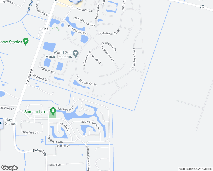 map of restaurants, bars, coffee shops, grocery stores, and more near 374 Porta Rosa Circle in St. Augustine