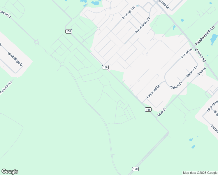 map of restaurants, bars, coffee shops, grocery stores, and more near 20476 County Road 158 in Kyle