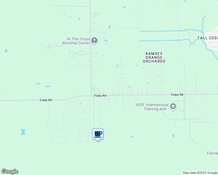 map of restaurants, bars, coffee shops, grocery stores, and more near 1338 Foley Road in Crosby