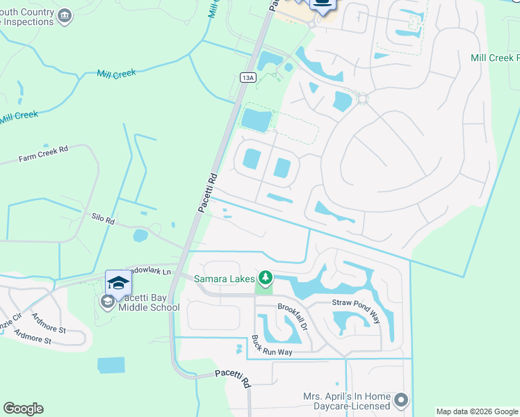map of restaurants, bars, coffee shops, grocery stores, and more near 161 Terracina Drive in St. Augustine