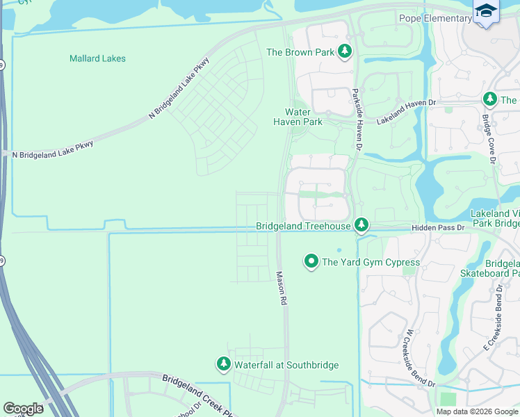 map of restaurants, bars, coffee shops, grocery stores, and more near 19732-19898 House & Hahl Road in Cypress