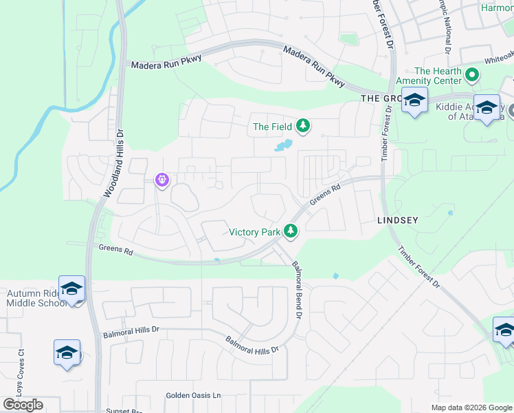 map of restaurants, bars, coffee shops, grocery stores, and more near 15742 Harding Bend Drive in Atascocita