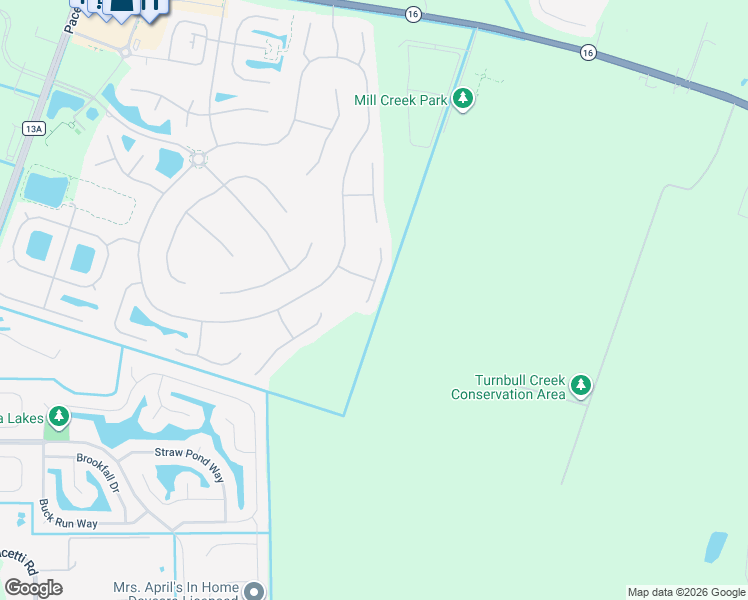 map of restaurants, bars, coffee shops, grocery stores, and more near 3120 South Cassata Lane in St. Augustine