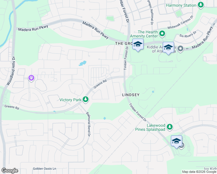 map of restaurants, bars, coffee shops, grocery stores, and more near 15615 Scolty Reach Lane in Humble