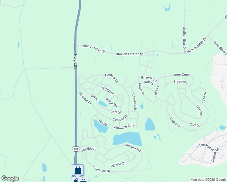 map of restaurants, bars, coffee shops, grocery stores, and more near 251 Ken Wayne Drive in Spring Branch