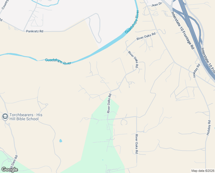 map of restaurants, bars, coffee shops, grocery stores, and more near 102 Oleander Road in Comfort