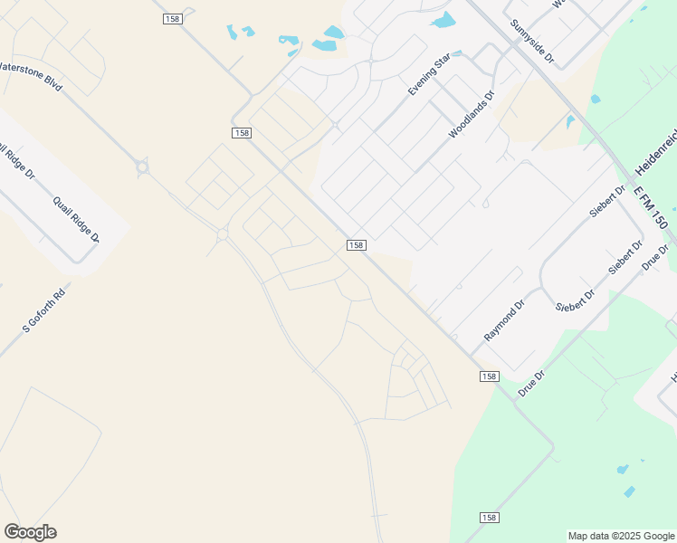 map of restaurants, bars, coffee shops, grocery stores, and more near 26266 County Road 158 in Kyle