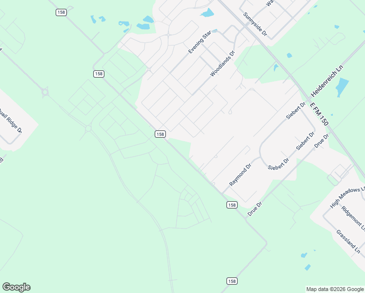 map of restaurants, bars, coffee shops, grocery stores, and more near 20476 County Road 158 in Kyle