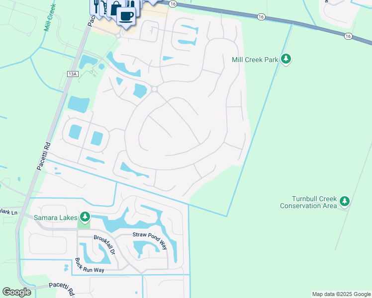 map of restaurants, bars, coffee shops, grocery stores, and more near 2116 South Sorrento Hills Road in St. Augustine