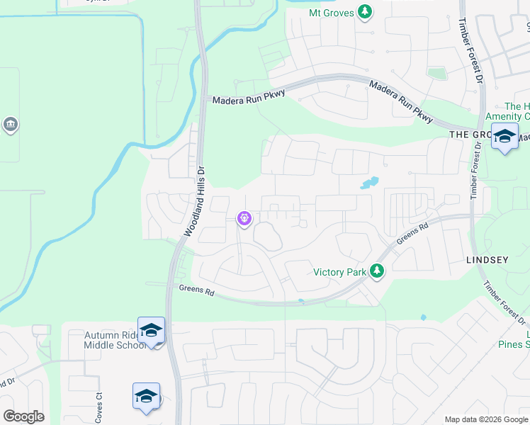 map of restaurants, bars, coffee shops, grocery stores, and more near 15818 Grampian Reach Lane in Humble