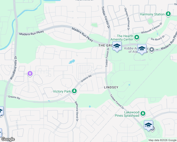 map of restaurants, bars, coffee shops, grocery stores, and more near 15806 Blair Castle Drive in Atascocita