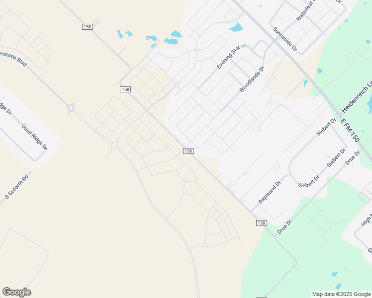 map of restaurants, bars, coffee shops, grocery stores, and more near 26266 County Road 158 in Kyle