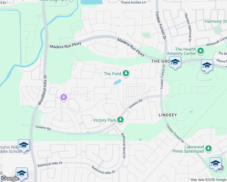 map of restaurants, bars, coffee shops, grocery stores, and more near 12038 Pine Sandhill Trail in Humble