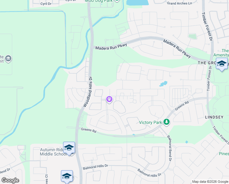map of restaurants, bars, coffee shops, grocery stores, and more near 15819 Sunlit Falls Drive in Humble