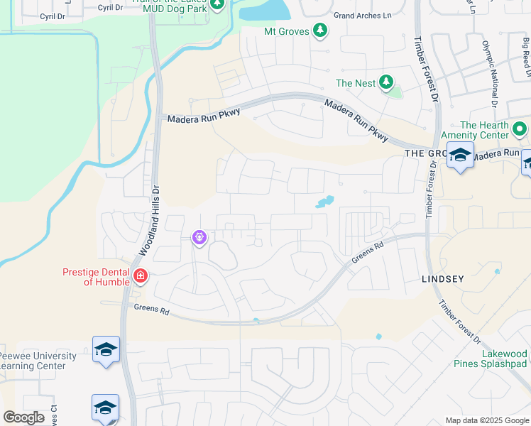 map of restaurants, bars, coffee shops, grocery stores, and more near 15851 Formaston Forest Drive in Atascocita