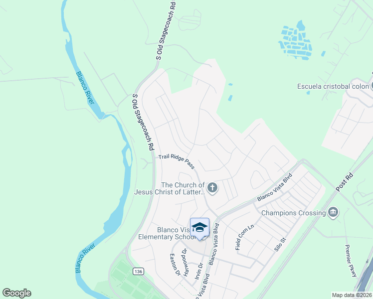 map of restaurants, bars, coffee shops, grocery stores, and more near 3725 Cinkapin Drive in San Marcos