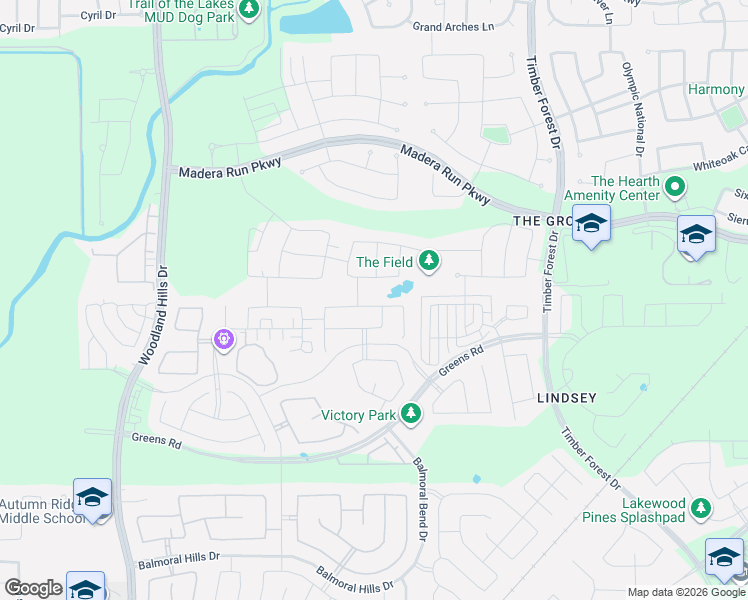 map of restaurants, bars, coffee shops, grocery stores, and more near 12038 Pine Sandhill Trail in Humble