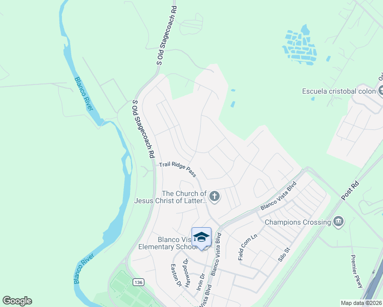 map of restaurants, bars, coffee shops, grocery stores, and more near 3725 Cinkapin Drive in San Marcos