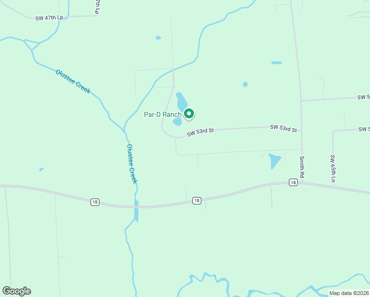 map of restaurants, bars, coffee shops, grocery stores, and more near 5821 Southwest 52nd Terrace in Lake Butler