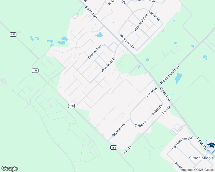 map of restaurants, bars, coffee shops, grocery stores, and more near 195 Star Light Way in Kyle