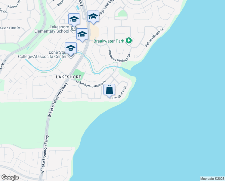 map of restaurants, bars, coffee shops, grocery stores, and more near 15902 Chart House Court in Houston