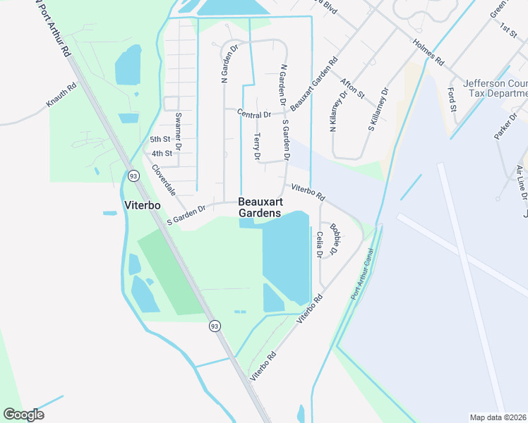 map of restaurants, bars, coffee shops, grocery stores, and more near 4994 South Garden Drive in Beaumont