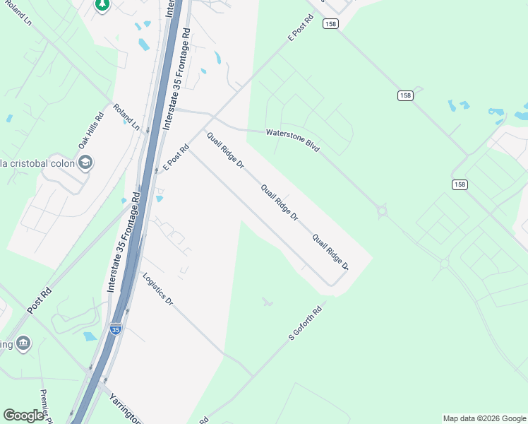 map of restaurants, bars, coffee shops, grocery stores, and more near 248 Quail Ridge Drive in Kyle