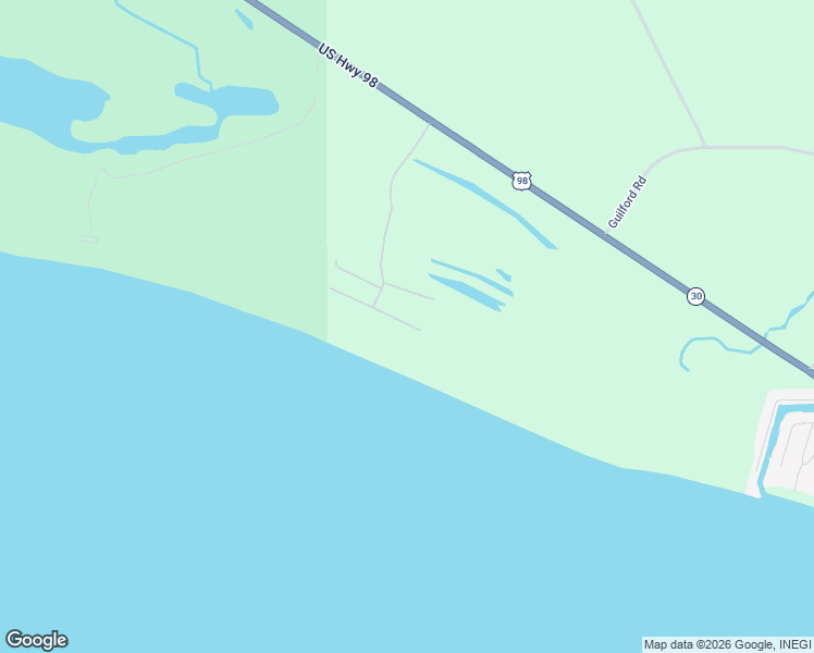 map of restaurants, bars, coffee shops, grocery stores, and more near 213 Dunes Drive in Mexico Beach