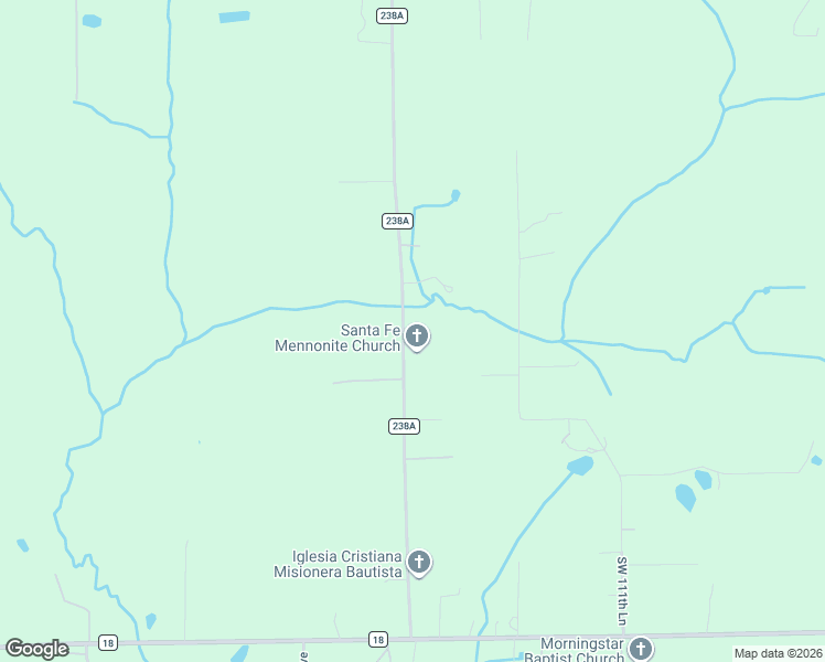 map of restaurants, bars, coffee shops, grocery stores, and more near 10703 Southwest 107th Loop in Lake Butler