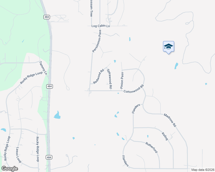 map of restaurants, bars, coffee shops, grocery stores, and more near 1455 Cottonwood Road in Fischer