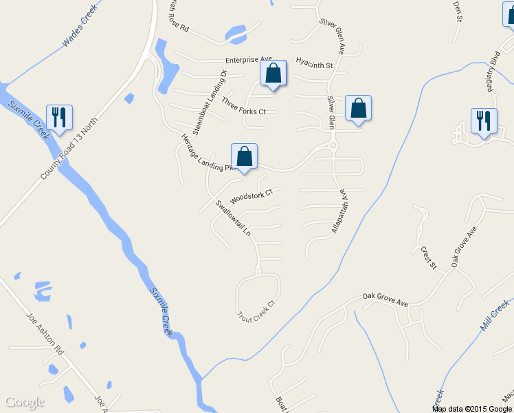 map of restaurants, bars, coffee shops, grocery stores, and more near 2728 Spinner Bait Court in Saint Augustine