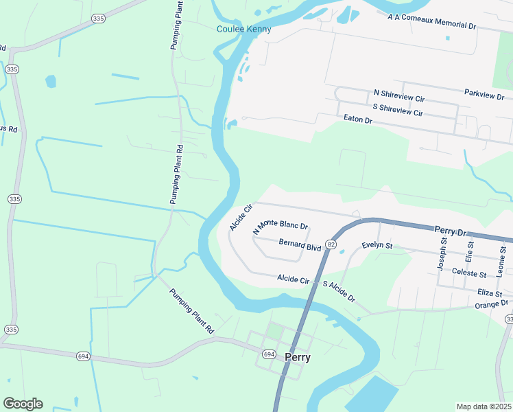 map of restaurants, bars, coffee shops, grocery stores, and more near 2001 Alcide Circle in Abbeville
