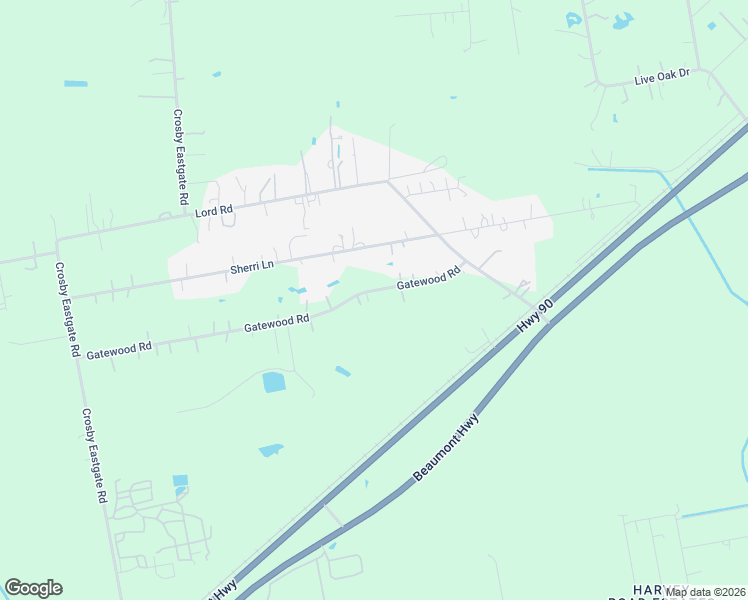 map of restaurants, bars, coffee shops, grocery stores, and more near 4306 Gatewood Road in Crosby