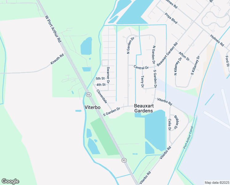 map of restaurants, bars, coffee shops, grocery stores, and more near 3505 3rd Street in Beaumont