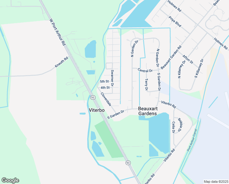 map of restaurants, bars, coffee shops, grocery stores, and more near 3505 3rd Street in Beaumont