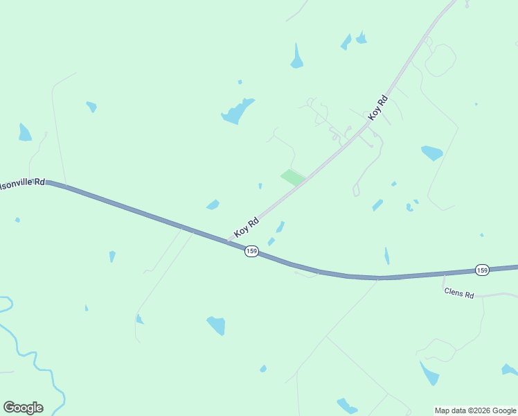 map of restaurants, bars, coffee shops, grocery stores, and more near 1611 Koy Road in Bellville