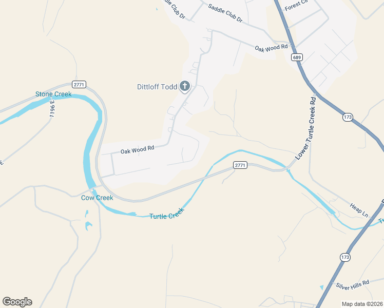 map of restaurants, bars, coffee shops, grocery stores, and more near 128 Tall Timber Road in Kerrville