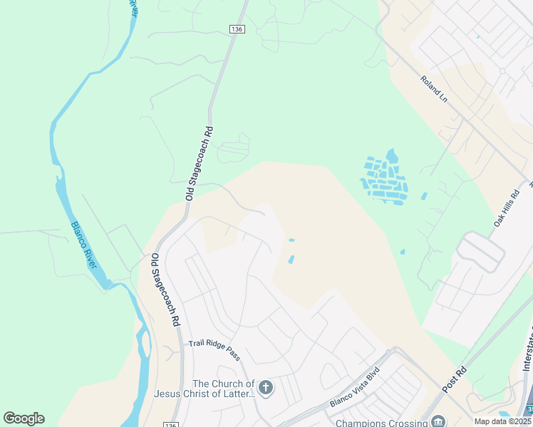 map of restaurants, bars, coffee shops, grocery stores, and more near 2303 County Road 136 in Kyle
