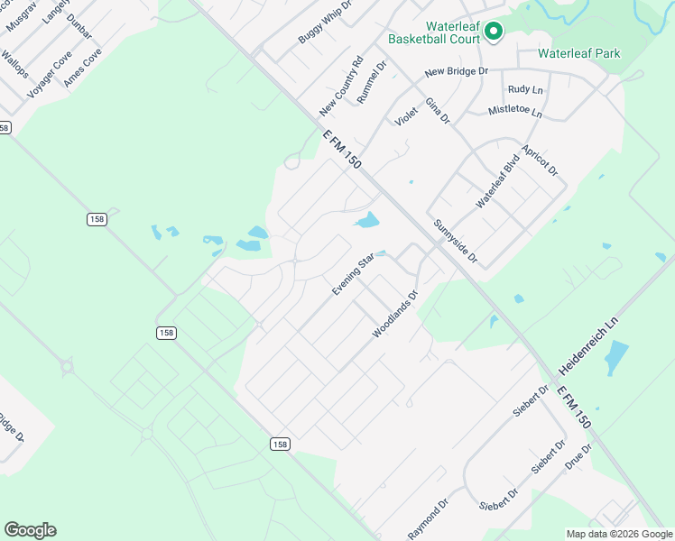 map of restaurants, bars, coffee shops, grocery stores, and more near 329 Evening Star in Kyle