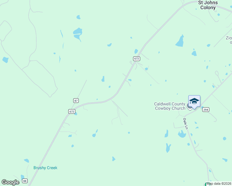 map of restaurants, bars, coffee shops, grocery stores, and more near 8425 FM 20 in Dale