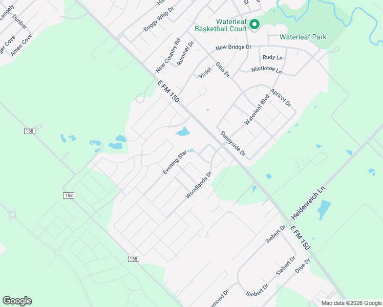 map of restaurants, bars, coffee shops, grocery stores, and more near 222 Evening Star in Kyle