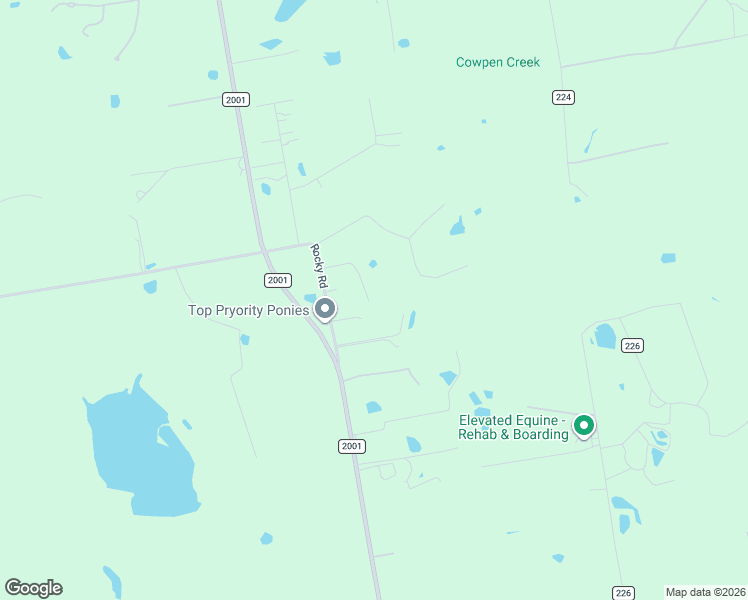 map of restaurants, bars, coffee shops, grocery stores, and more near 250 Rocky Road in Lockhart