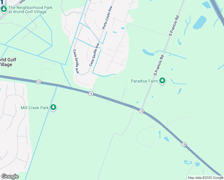 map of restaurants, bars, coffee shops, grocery stores, and more near 4650 Florida 16 in St. Augustine