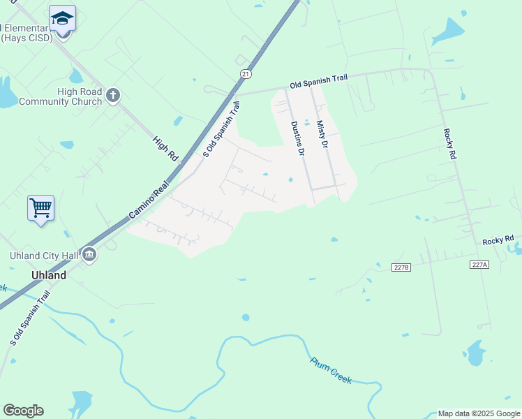 map of restaurants, bars, coffee shops, grocery stores, and more near 116 Rylea Court in Kyle