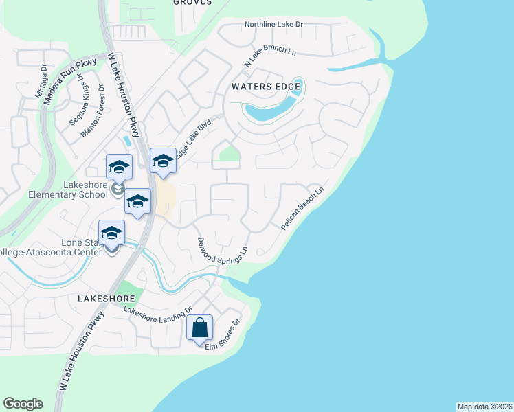 map of restaurants, bars, coffee shops, grocery stores, and more near 13707 Playa Lucia Court in Houston