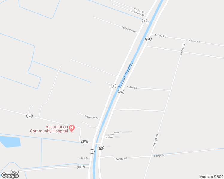 map of restaurants, bars, coffee shops, grocery stores, and more near 4809 Route 1 in Napoleonville
