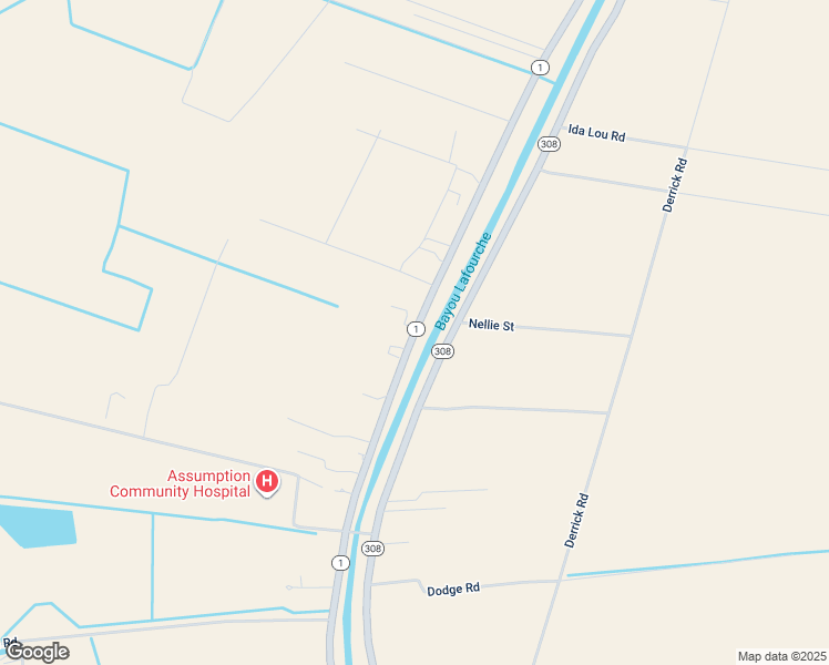 map of restaurants, bars, coffee shops, grocery stores, and more near 4847 Louisiana 1 in Napoleonville