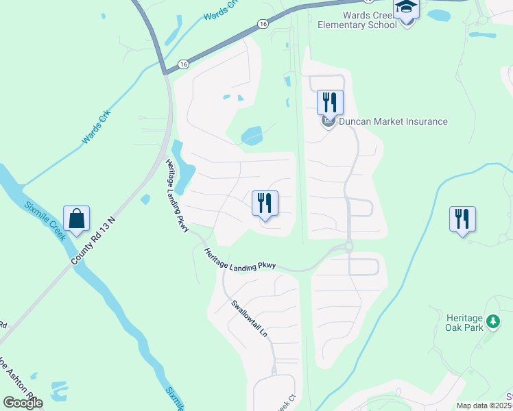 map of restaurants, bars, coffee shops, grocery stores, and more near 1405 River of May Street in St. Augustine
